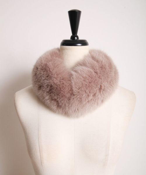 新作完売♡トッコ♡フォックスファーティペット♡新品 パール付きファーティペット（マフラー）｜tocco closet（トッコ