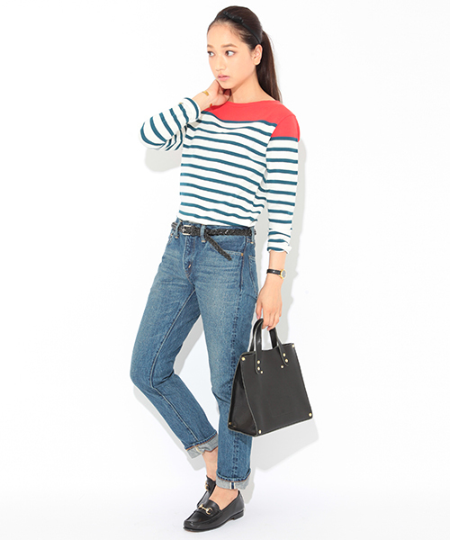 BEAMS BOY（ビームスボーイ）の「【FUDGE5月号掲載】orslow / IVYFIT DENIM（デニムパンツ・レディース・インディゴブルー・2/3）」の15枚目の写真