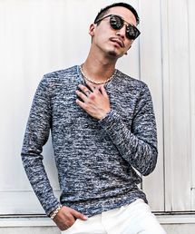 JOKER（ジョーカー）の「もちもちVネックニットソー メンズ トップス セーター ニット カットソー Tシャツ（ニット/セーター・メンズ）」