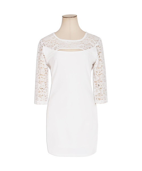 袖レースバストオープンタイトワンピース ワンピース Julia Boutique ジュリアブティック のファッション通販 Zozotown