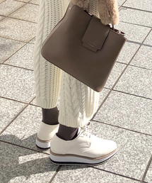 KOBE LETTUCE | ライン入り厚底ソールオックスフォードシューズ＊靴/おじ靴/レディース/ドレスシューズ/ローファー[I1652]神戸レタス(その他シューズ)