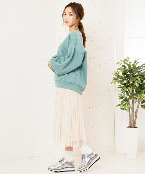 KOBE LETTUCE（コウベレタス）の「ライン入り厚底ソールオックスフォードシューズ（その他シューズ・レディース・ベージュ系その他/ブラック系その他/シルバー/ブラック/ホワイト・L/LL/M/S）」の11枚目の写真