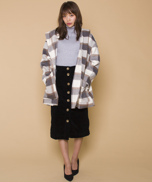 Jewelobe ジュエローブ チェック ガウンコート