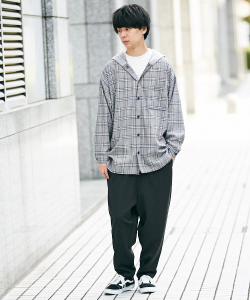 kutir（クティール）の「ﾌｰﾄﾞﾂｷﾋﾞｯｸﾞｼｬﾂ（シャツ/ブラウス・メンズ・ベージュ/ダークブラウン・MEDIUM/LARGE）」の9枚目の写真