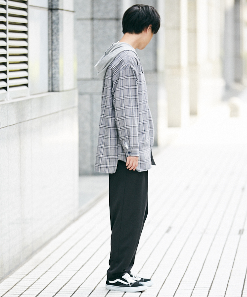 kutir（クティール）の「ﾌｰﾄﾞﾂｷﾋﾞｯｸﾞｼｬﾂ（シャツ/ブラウス・メンズ・ベージュ/ダークブラウン・MEDIUM/LARGE）」の7枚目の写真