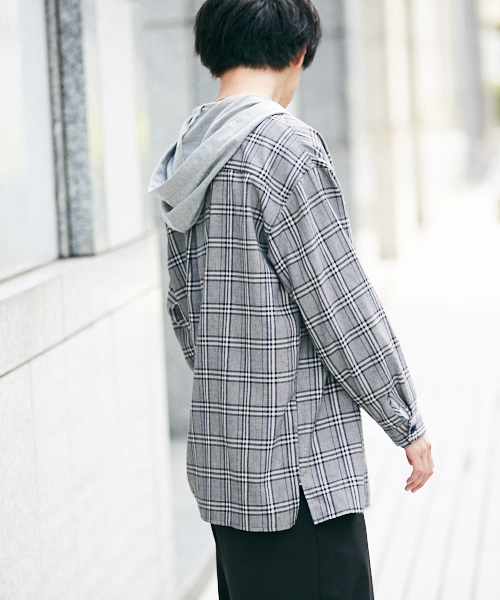 kutir（クティール）の「ﾌｰﾄﾞﾂｷﾋﾞｯｸﾞｼｬﾂ（シャツ/ブラウス・メンズ・ベージュ/ダークブラウン・MEDIUM/LARGE）」の20枚目の写真