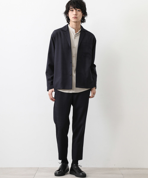 STUDIOUS（ステュディオス）の「【STUDIOUS】ビエラフィニッシュイージーテーパードパンツ（スラックス・メンズ・チャコールグレー/ネイビー/グレイッシュベージュ/カーキ・1/2/3）」の16枚目の写真