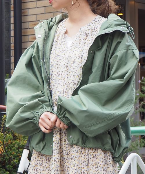 tiptop(ティップトップ)の「ボリュームマウンテンパーカー(マウンテンパーカー・レディース・ブラック/ベージュ/カーキ/ライトピンク/グレイッシュベージュ・FREE)」の21枚目の写真