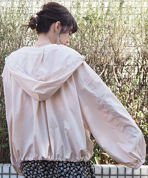 tiptop(ティップトップ)の「ボリュームマウンテンパーカー(マウンテンパーカー・レディース・ブラック/ベージュ/カーキ/ライトピンク/グレイッシュベージュ・FREE)」の9枚目の写真