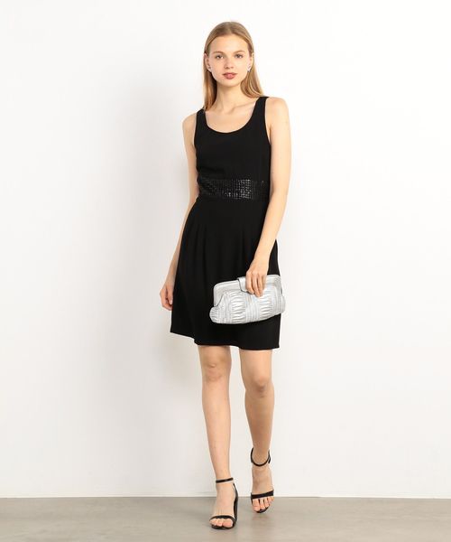ARMANI EXCHANGE（アルマーニエクスチェンジ）の「【A|Xアルマーニ エクスチェンジ】ノースリーブ　ワンピース（ワンピース・レディース・ブラック/ホワイト・2/0/4/6）」の14枚目の写真