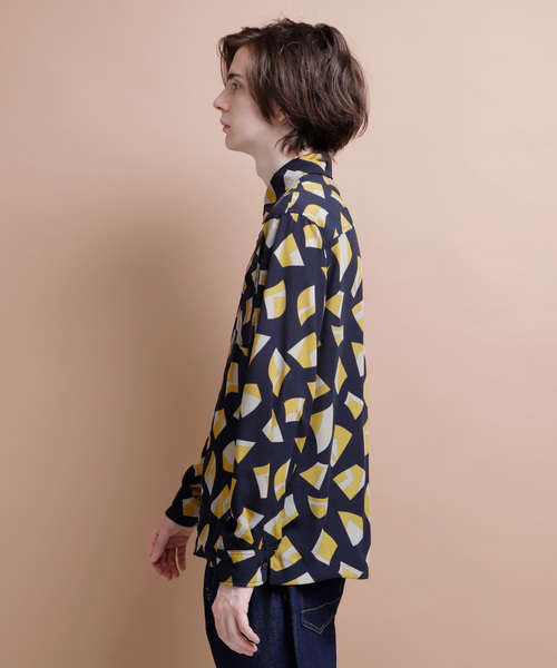 EMMA CLOTHES(エマクローズ)の「総柄レギュラーカラーシャツ(シャツ/ブラウス・メンズ・ブラック/ベージュ/ネイビー・M/L)」の12枚目の写真