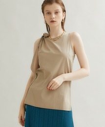 【M/M ATTACHMENT(エムエムアタッチメント)】80/2強撚ラチネ タンクトップ LS91-610