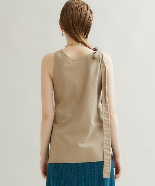 M/M ATTACHMENT（エムエムアタッチメント）の「【M/M ATTACHMENT(エムエムアタッチメント)】80/2強撚ラチネ タンクトップ LS91-610（シャツ/ブラウス・レディース・ベージュ/ホワイト・2）」の20枚目の写真