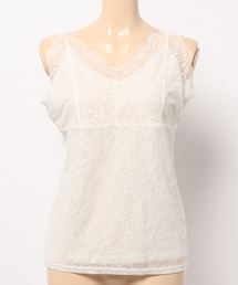 E hyphen world gallery | Vネックレースタンク(その他アンダーウェア/インナー)