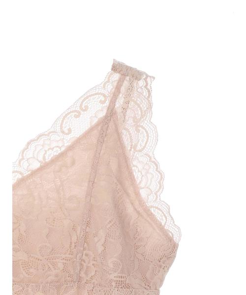 E hyphen world gallery(イーハイフンワールドギャラリー)の「Vネックレースタンク(その他アンダーウェア/インナー・レディース・ブラック/ベージュ/ブラウン/オフホワイト・FREE)」の8枚目の写真