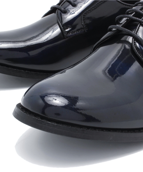 UNION STATION（ユニオンステーション）の「フェイクレザープレントゥ/表革（ドレスシューズ・メンズ・ネイビー/バーガンディー・MEDIUM/LARGE）」の5枚目の写真