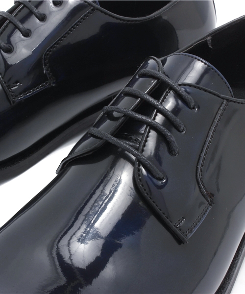 UNION STATION（ユニオンステーション）の「フェイクレザープレントゥ/表革（ドレスシューズ・メンズ・ネイビー/バーガンディー・MEDIUM/LARGE）」の4枚目の写真