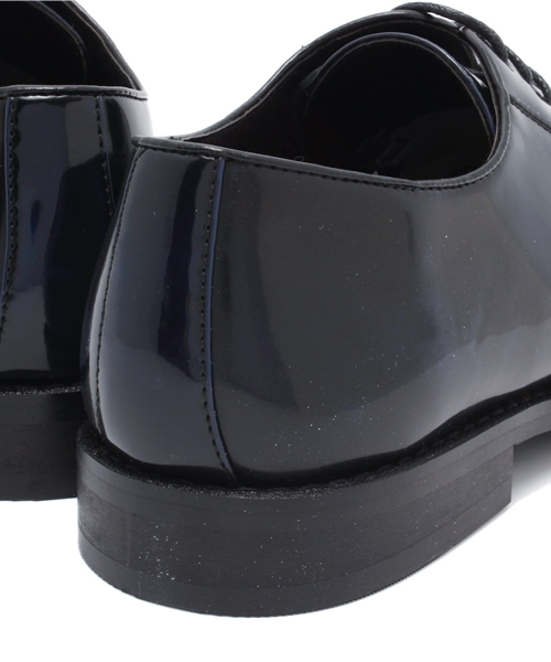 UNION STATION（ユニオンステーション）の「フェイクレザープレントゥ/表革（ドレスシューズ・メンズ・ネイビー/バーガンディー・MEDIUM/LARGE）」の3枚目の写真