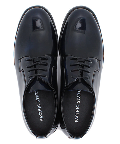 UNION STATION（ユニオンステーション）の「フェイクレザープレントゥ/表革（ドレスシューズ・メンズ・ネイビー/バーガンディー・MEDIUM/LARGE）」の9枚目の写真