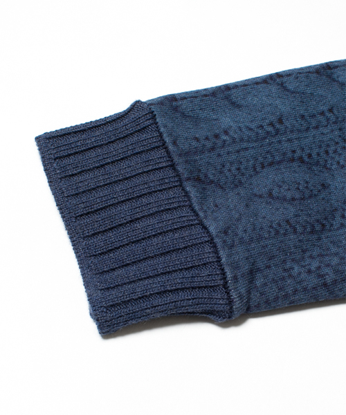 NANO universe(ナノユニバース)の「KNIT PRINT SWEAT(スウェット・メンズ・アイボリー/グレー/ブルー/ネイビー・LARGE/SMALL/MEDIUM)」の14枚目の写真