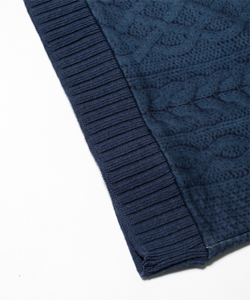 NANO universe(ナノユニバース)の「KNIT PRINT SWEAT(スウェット・メンズ・アイボリー/グレー/ブルー/ネイビー・LARGE/SMALL/MEDIUM)」の15枚目の写真