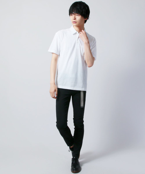 ASTRONOMY（アストロノミー）の「接触冷感ポリ鹿の子半袖ポロシャツ（ポロシャツ・メンズ・ホワイト/ブラック/ネイビー/グレー/カーキ・LL/M/L）」の9枚目の写真