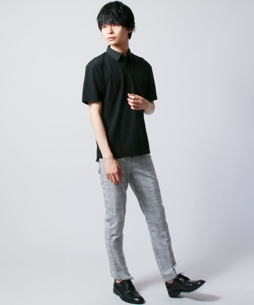 ASTRONOMY（アストロノミー）の「接触冷感ポリ鹿の子半袖ポロシャツ（ポロシャツ・メンズ・ホワイト/ブラック/ネイビー/グレー/カーキ・LL/M/L）」の11枚目の写真