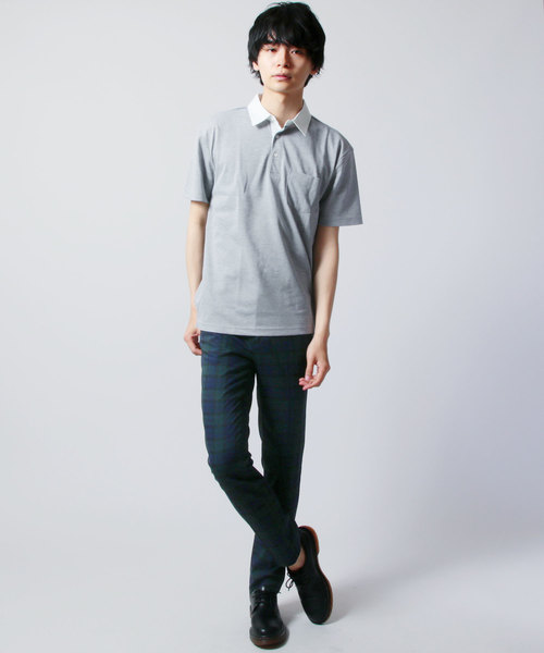 ASTRONOMY（アストロノミー）の「接触冷感ポリ鹿の子半袖ポロシャツ（ポロシャツ・メンズ・ホワイト/ブラック/ネイビー/グレー/カーキ・LL/M/L）」の17枚目の写真