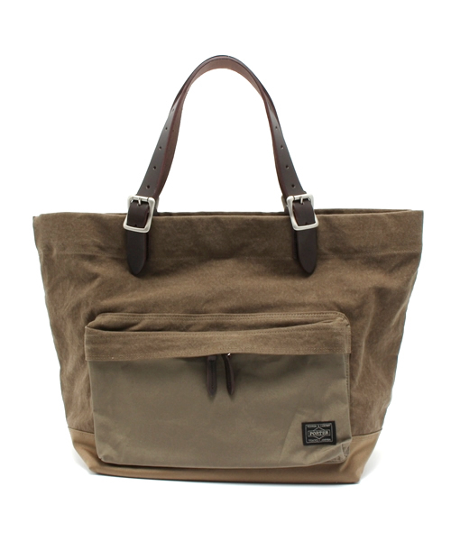PORTER(ポーター)の「PORTER BRIDGE TOTE BAG SMALL <B印 YOSHIDA SELECT>(トートバッグ・メンズ・ベージュ/ブルー/ブラック・ONE SIZE)」の1枚目の写真