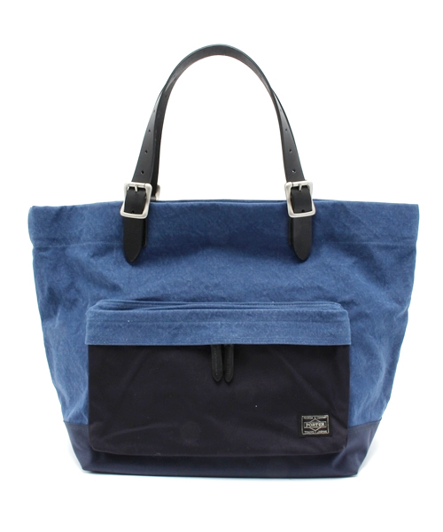 PORTER(ポーター)の「PORTER BRIDGE TOTE BAG SMALL <B印 YOSHIDA SELECT>(トートバッグ・メンズ・ベージュ/ブルー/ブラック・ONE SIZE)」の3枚目の写真