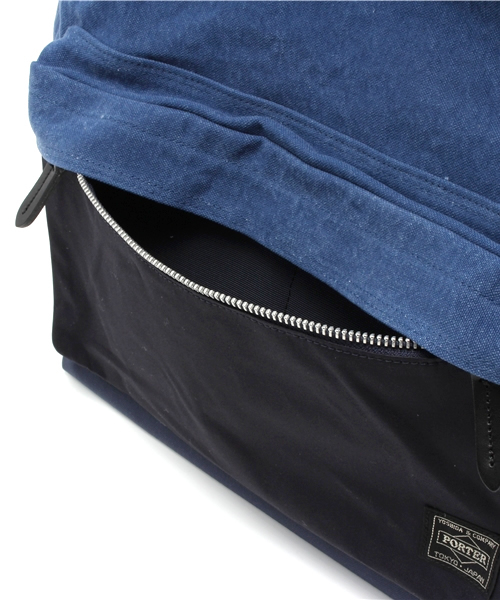 PORTER(ポーター)の「PORTER BRIDGE TOTE BAG SMALL <B印 YOSHIDA SELECT>(トートバッグ・メンズ・ベージュ/ブルー/ブラック・ONE SIZE)」の7枚目の写真