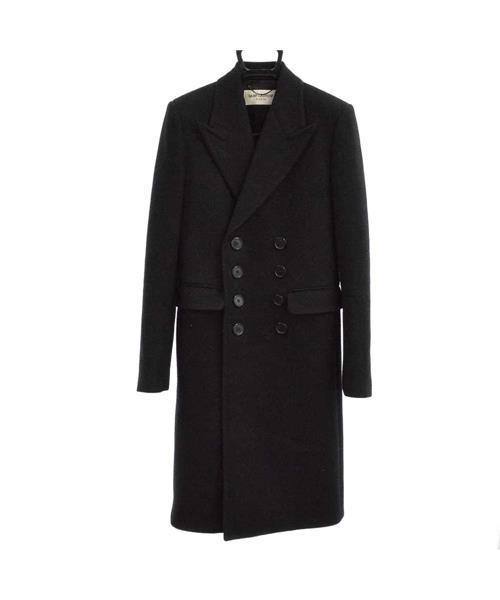 16AW サンローランパリ 襟レザー切替 チェスターコート 42 ロングコート 16AW サンローランパリ 襟レザー切替 チェスターコート 42 ロング