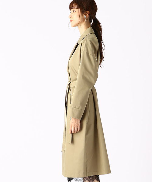 COMME CA ISM（コムサイズム）の「ロング トレンチコート（トレンチコート・レディース・ネイビー/カーキ・SMALL/MEDIUM/LARGE）」の5枚目の写真