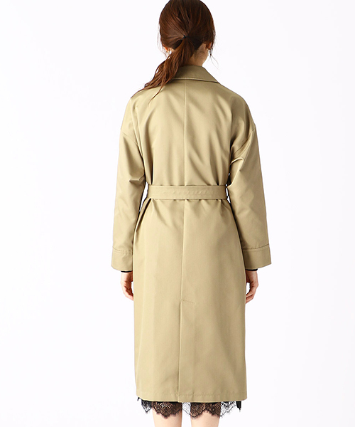 COMME CA ISM（コムサイズム）の「ロング トレンチコート（トレンチコート・レディース・ネイビー/カーキ・SMALL/MEDIUM/LARGE）」の6枚目の写真