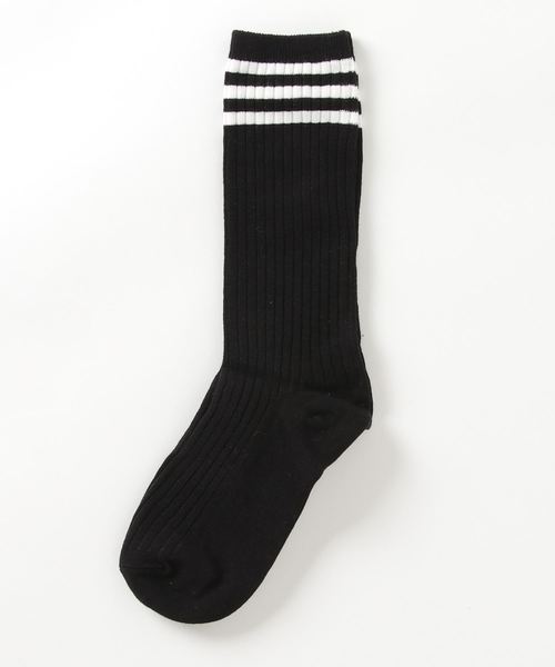 Fun & Daily（ファンアンドデイリー）の「F&D : ルーズラインソックス（ソックス/靴下・レディース・ホワイト/ブラック/ブラウン系その他/ホワイト系その他/グレー・FREE）」の7枚目の写真