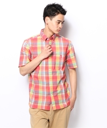 coen | コーエンチェック柄半袖シャツ(シャツ/ブラウス)