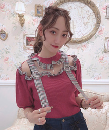 Swankiss�i�X�����L�X�j�́uHB �ؑ�check knit�i�j�b�g/�Z�[�^�[�j�v