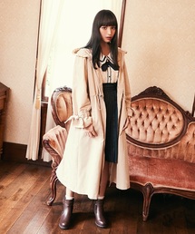美品　axes femme POETIQUE / ダッフルコート　M フリル 美品 axes femme POETIQUE / ダッフルコート M フリル - メルカリ
