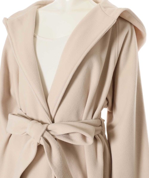 fifth（フィフス）の「フーディーガウンコート（トレンチコート・レディース・ブラック/ブラウン/アイボリー・MEDIUM/SMALL）」の13枚目の写真