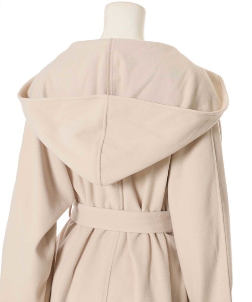 fifth（フィフス）の「フーディーガウンコート（トレンチコート・レディース・ブラック/ブラウン/アイボリー・MEDIUM/SMALL）」の17枚目の写真