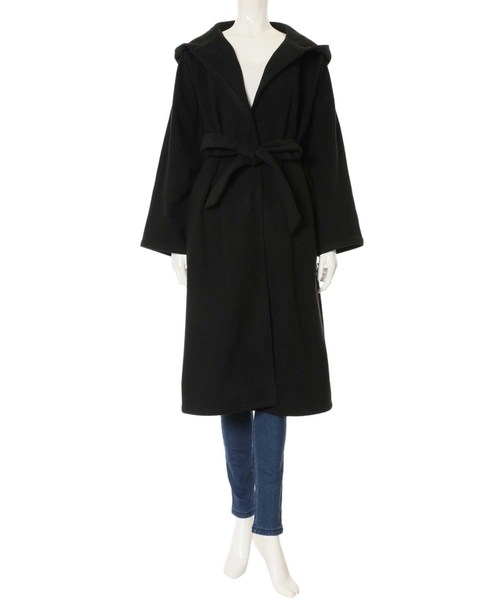 fifth（フィフス）の「フーディーガウンコート（トレンチコート・レディース・ブラック/ブラウン/アイボリー・MEDIUM/SMALL）」の20枚目の写真