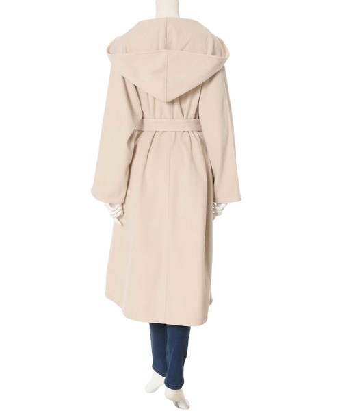 fifth（フィフス）の「フーディーガウンコート（トレンチコート・レディース・ブラック/ブラウン/アイボリー・MEDIUM/SMALL）」の12枚目の写真