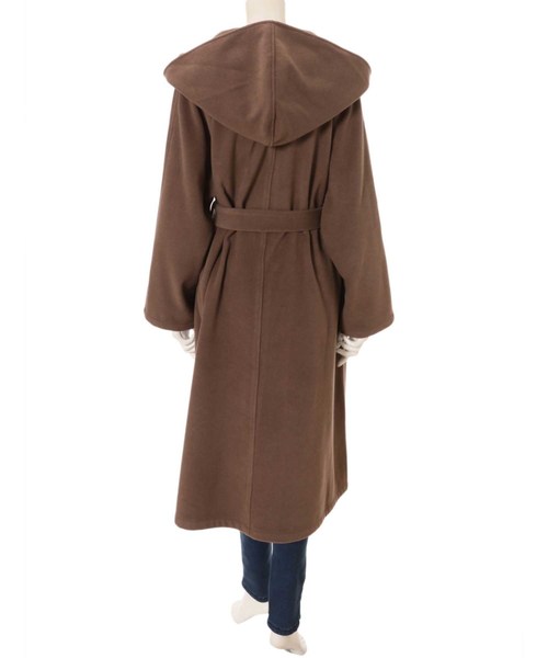 fifth（フィフス）の「フーディーガウンコート（トレンチコート・レディース・ブラック/ブラウン/アイボリー・MEDIUM/SMALL）」の21枚目の写真