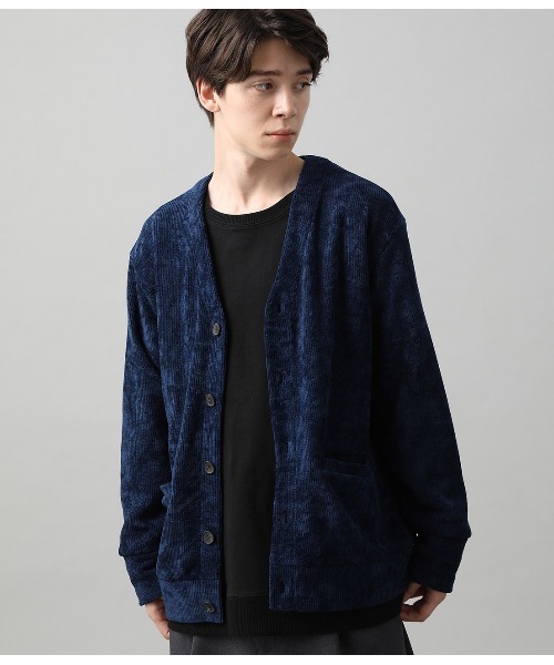 JUNRED（ジュンレッド）の「メランジモールカーディガン（カーディガン/ボレロ・メンズ・ベージュ/ネイビー/ワイン・S/M/L）」の3枚目の写真