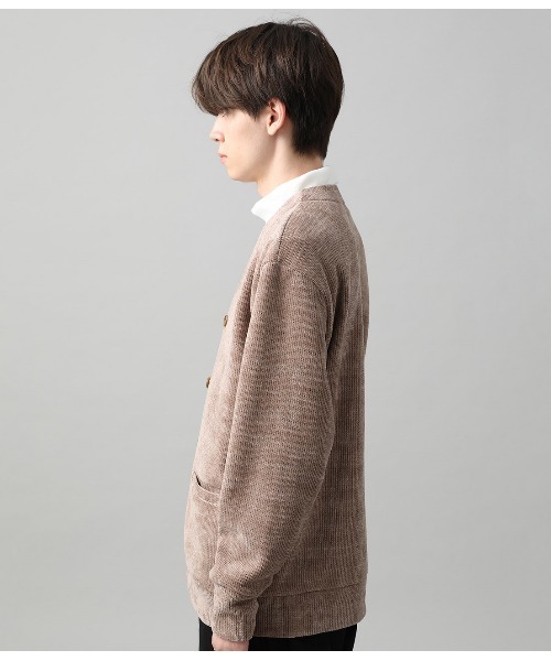 JUNRED（ジュンレッド）の「メランジモールカーディガン（カーディガン/ボレロ・メンズ・ベージュ/ネイビー/ワイン・S/M/L）」の5枚目の写真