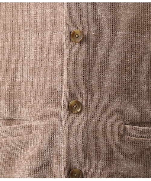 JUNRED（ジュンレッド）の「メランジモールカーディガン（カーディガン/ボレロ・メンズ・ベージュ/ネイビー/ワイン・S/M/L）」の11枚目の写真