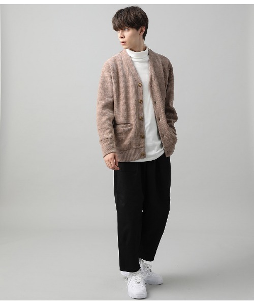 JUNRED（ジュンレッド）の「メランジモールカーディガン（カーディガン/ボレロ・メンズ・ベージュ/ネイビー/ワイン・S/M/L）」の13枚目の写真