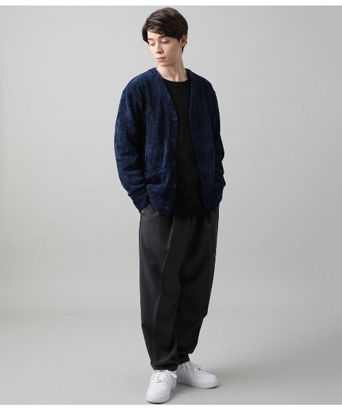 JUNRED（ジュンレッド）の「メランジモールカーディガン（カーディガン/ボレロ・メンズ・ベージュ/ネイビー/ワイン・S/M/L）」の14枚目の写真