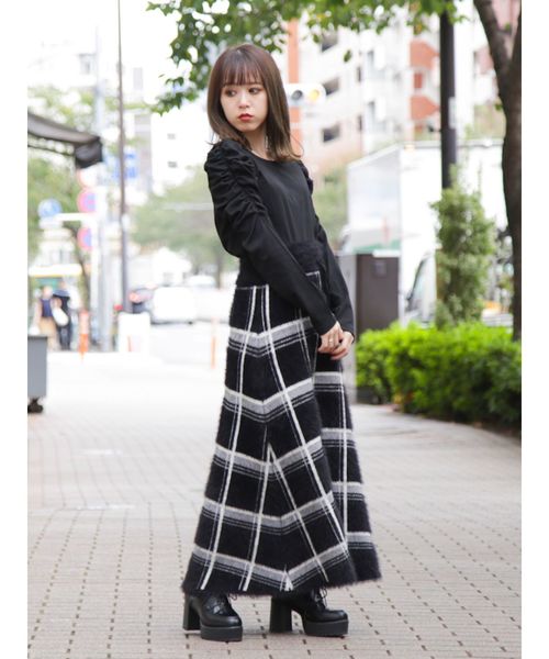 dazzlin（ダズリン）の「パワショルプルオーバー（Tシャツ/カットソー・レディース・ブラック/オフホワイト・FREE）」の3枚目の写真