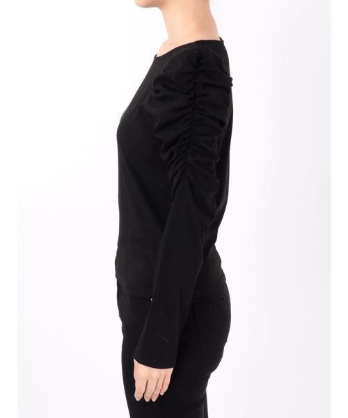 dazzlin（ダズリン）の「パワショルプルオーバー（Tシャツ/カットソー・レディース・ブラック/オフホワイト・FREE）」の5枚目の写真